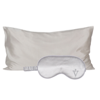 Pack 4 - Funda KING seda + Antifaz - Color a elección