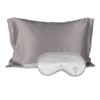 Pack 4 - Funda KING seda + Antifaz - Color a elección