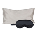 Pack 4 - Funda KING seda + Antifaz - Color a elección