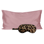 Pack 3 - Funda Queen seda + Antifaz - Color a elección