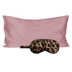 Pack 4 - Funda KING seda + Antifaz - Color a elección