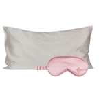 Pack 4 - Funda KING seda + Antifaz - Color a elección