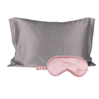 Pack 4 - Funda KING seda + Antifaz - Color a elección