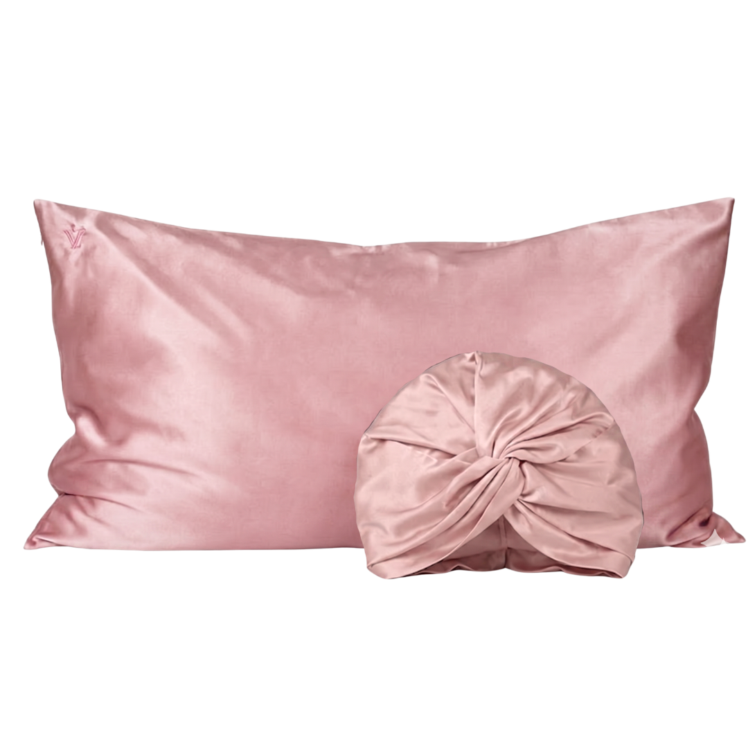 Pack 2 - Funda King seda + Turbante - Color a elección