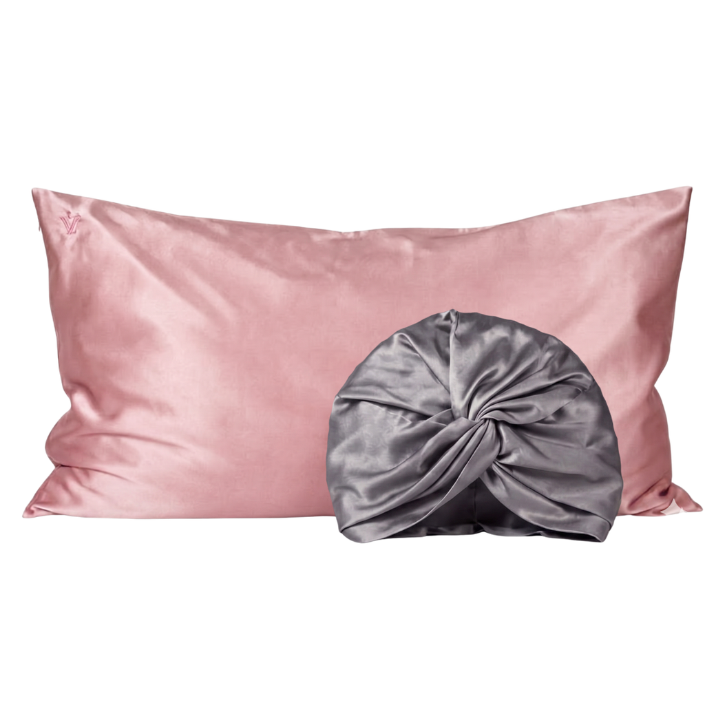 Pack 2 - Funda King seda + Turbante - Color a elección