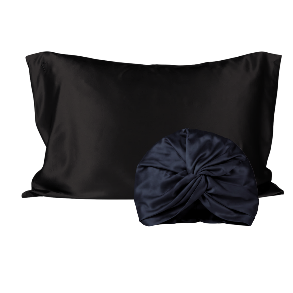 Pack 2 - Funda King seda + Turbante - Color a elección