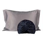 Pack 2 - Funda King seda + Turbante - Color a elección