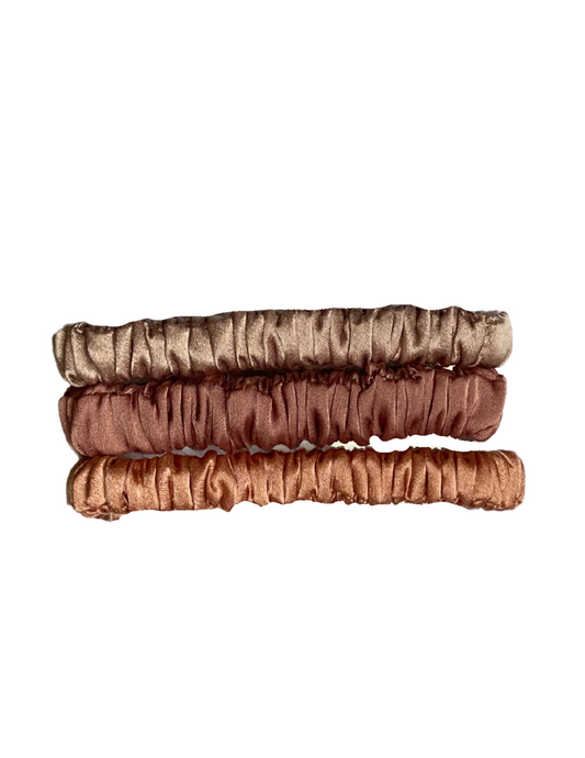 Pack de 3 Scrunchies 100% Seda (Coletts)