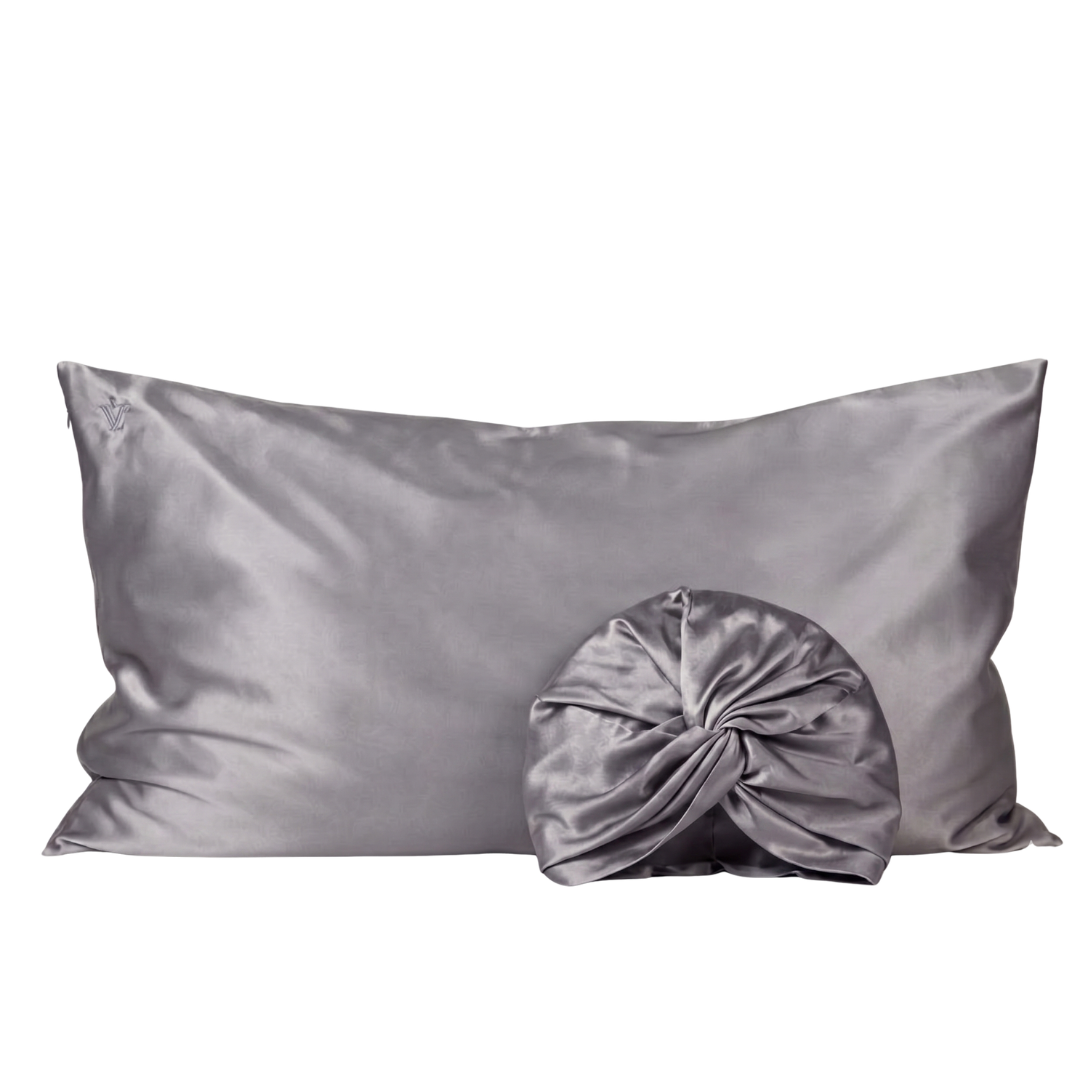 Pack 2 - Funda King seda + Turbante - Color a elección