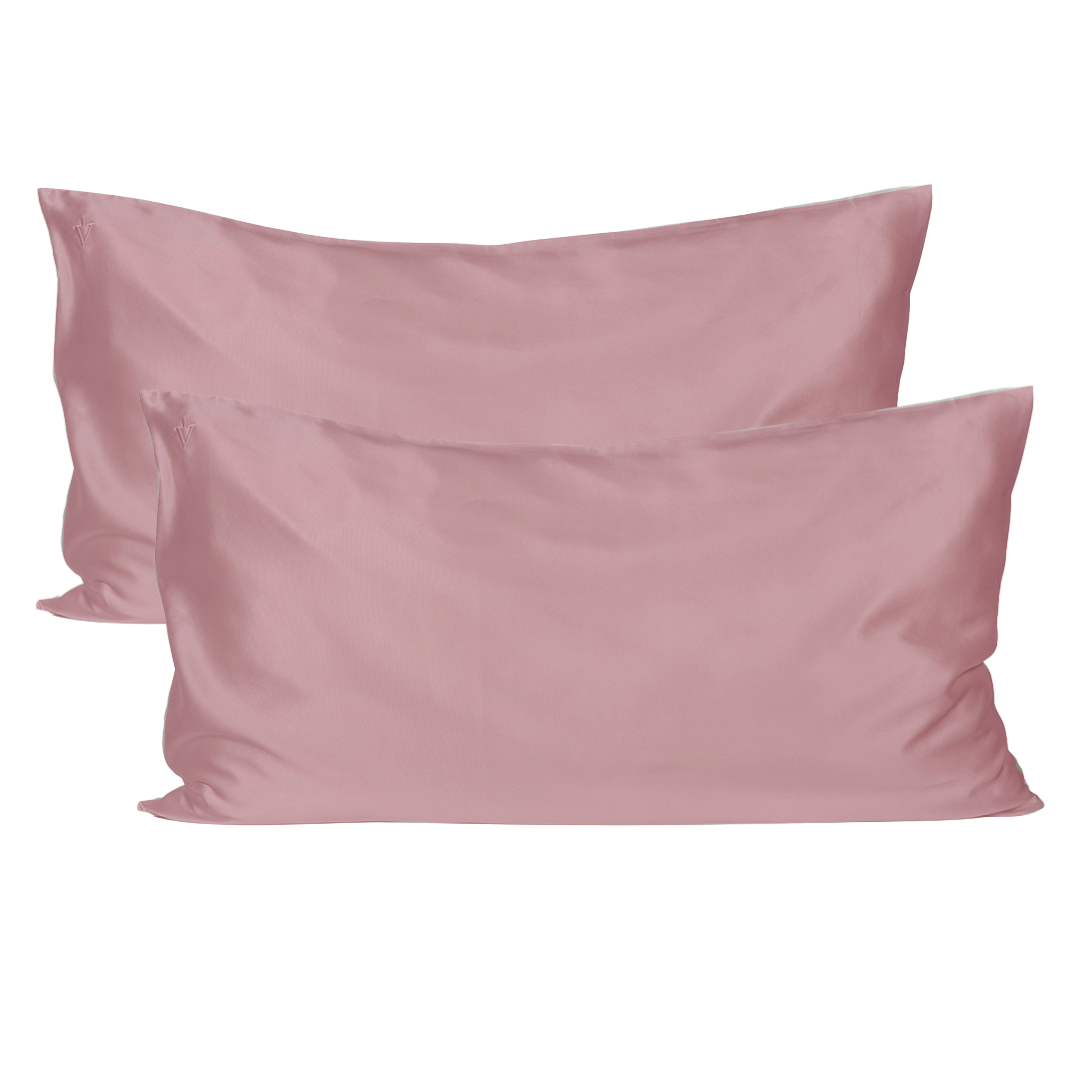 Pack - 2 Fundas Queen 100% seda (Color a elección)
