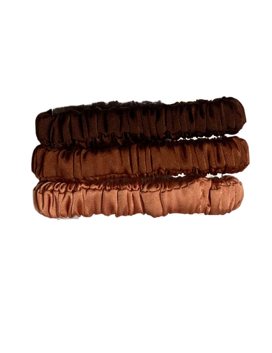 Pack de 3 Scrunchies 100% Seda (Coletts)
