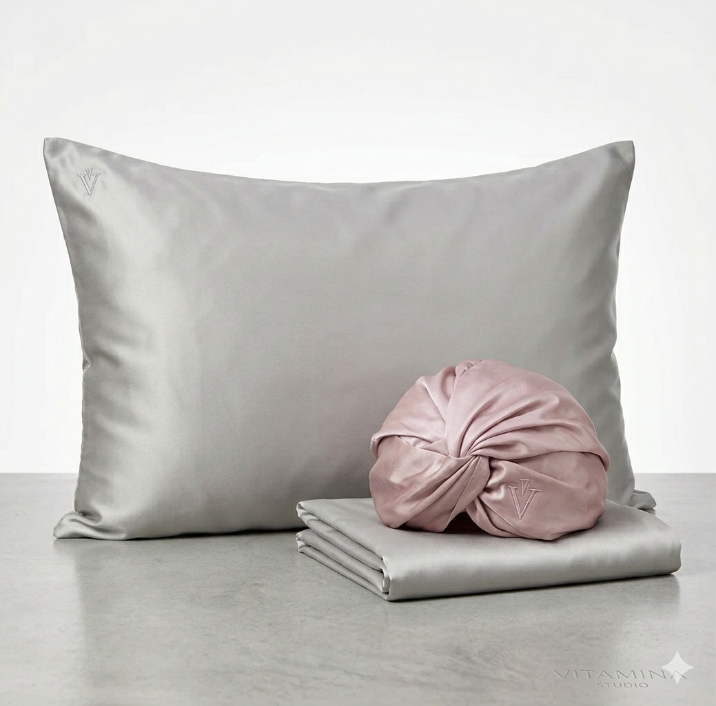 Pack 1 - Funda Queen seda + Turbante - Color a elección