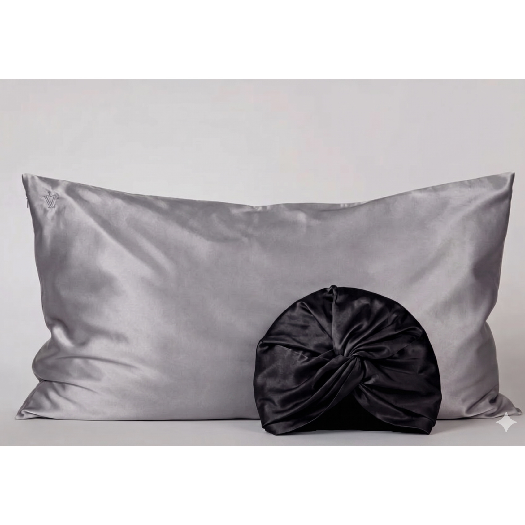 Pack 1 - Funda Queen seda + Turbante - Color a elección