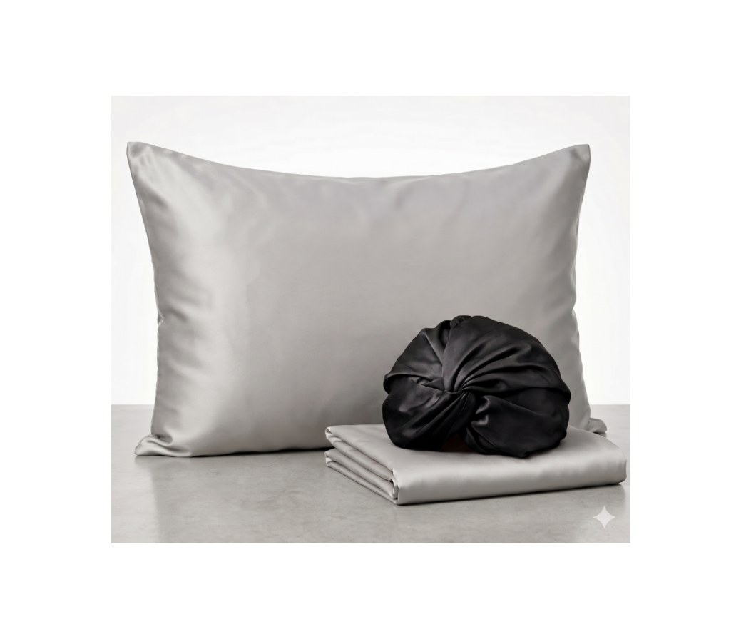 Pack 1 - Funda Queen seda + Turbante - Color a elección