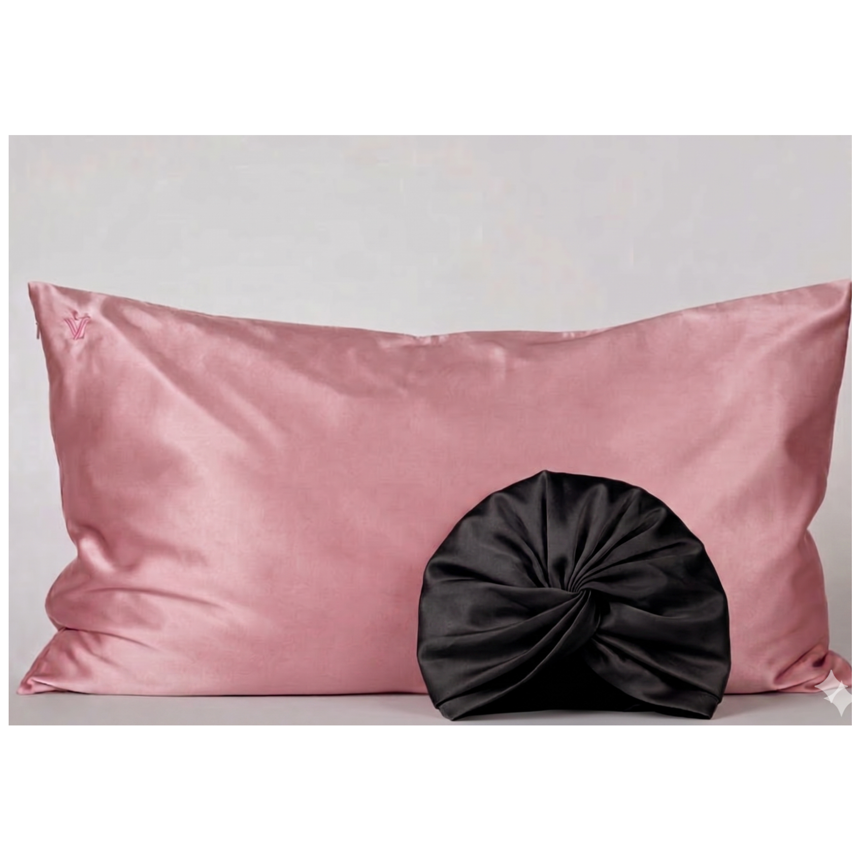 Pack 1 - Funda Queen seda + Turbante - Color a elección