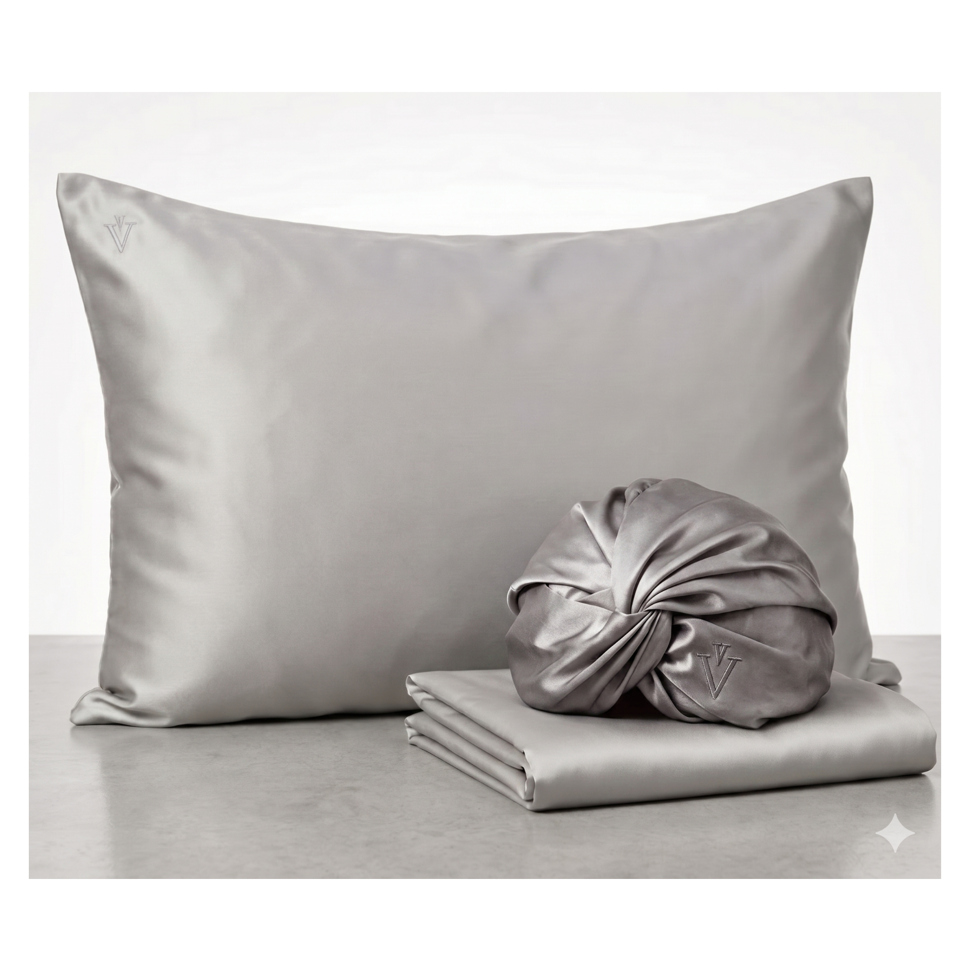 Pack 1 - Funda Queen seda + Turbante - Color a elección