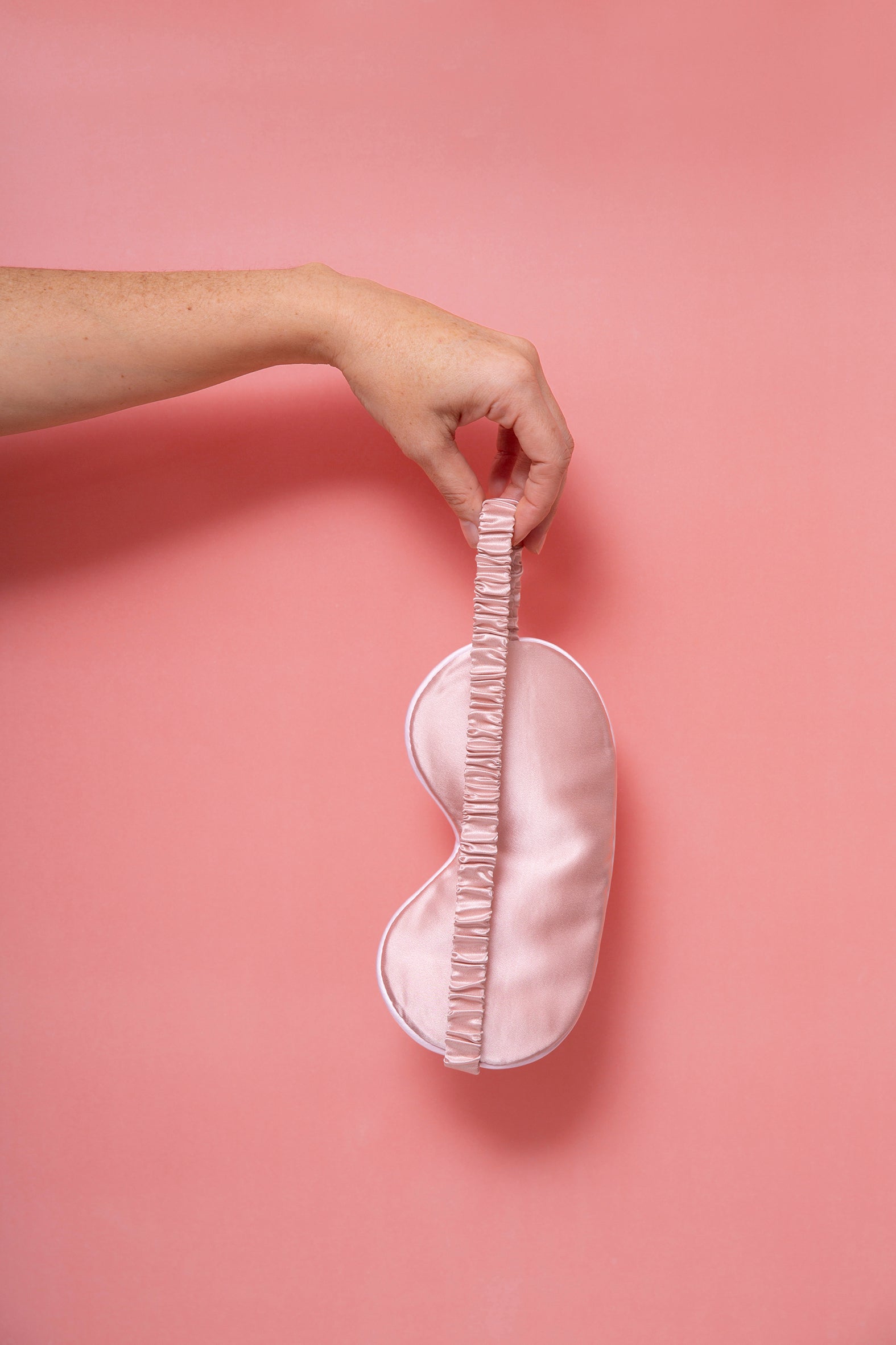 Antifaz rosa 100% seda