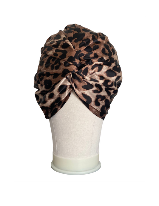 Turbante 100% Seda Animal Print