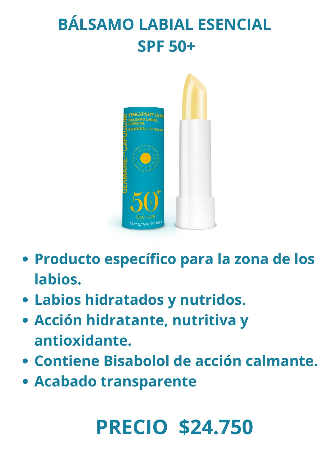 Bálsamo Labial Esencial SPF50+
